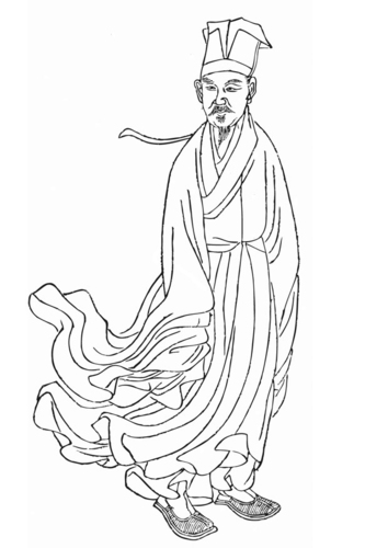 Coloring page Huang Tingjian