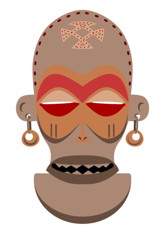 Image African mask - Zaire - Angola