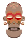 Images African mask - Zaire - Angola
