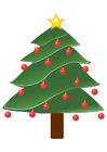 Images christmas tree with christmas balls