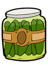 Images gherkins in jar