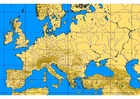 Images map of Europe with geographic features