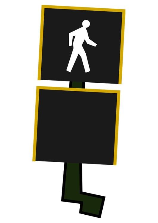 pedestrian crossing light - cross