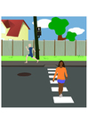 Images pedestrian crossing