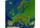 relief map Europe