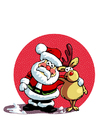 Images Santa Claus and reindeer