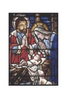 Images stained glass - birth of Jesus