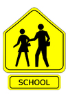 Images traffic sign - school