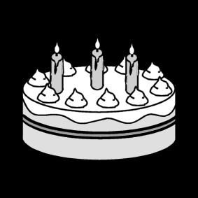 birthday cake Coloring page birthday cake