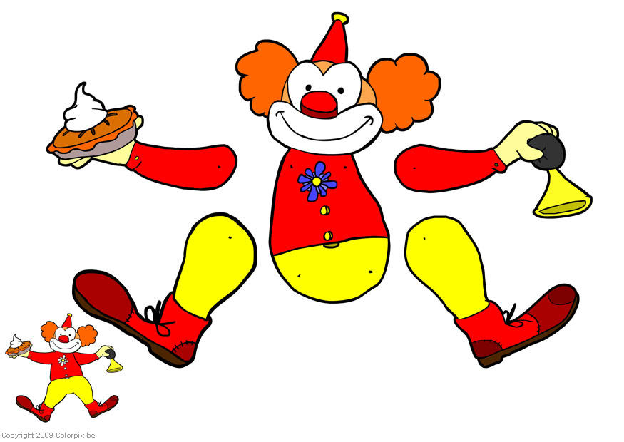 clown - jumping jack Craft clown - jumping jack