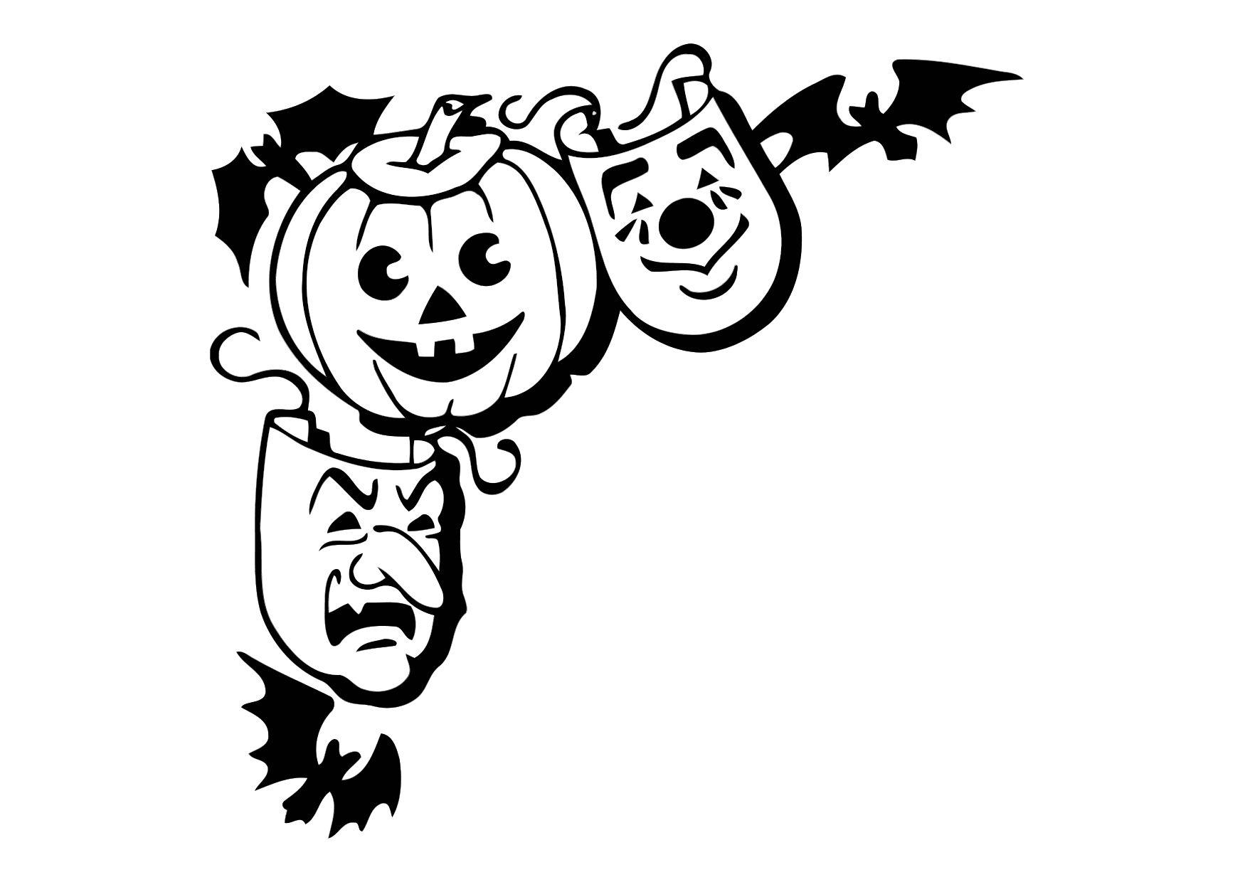 masks Coloring page masks