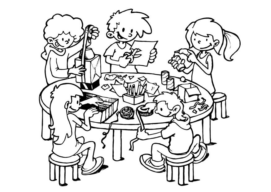 craft corner Coloring page craft corner