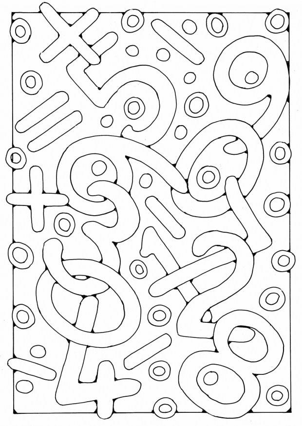 numbers Coloring page numbers
