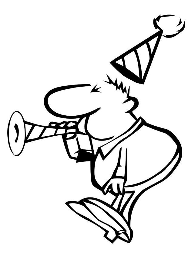 partygoer Coloring page partygoer