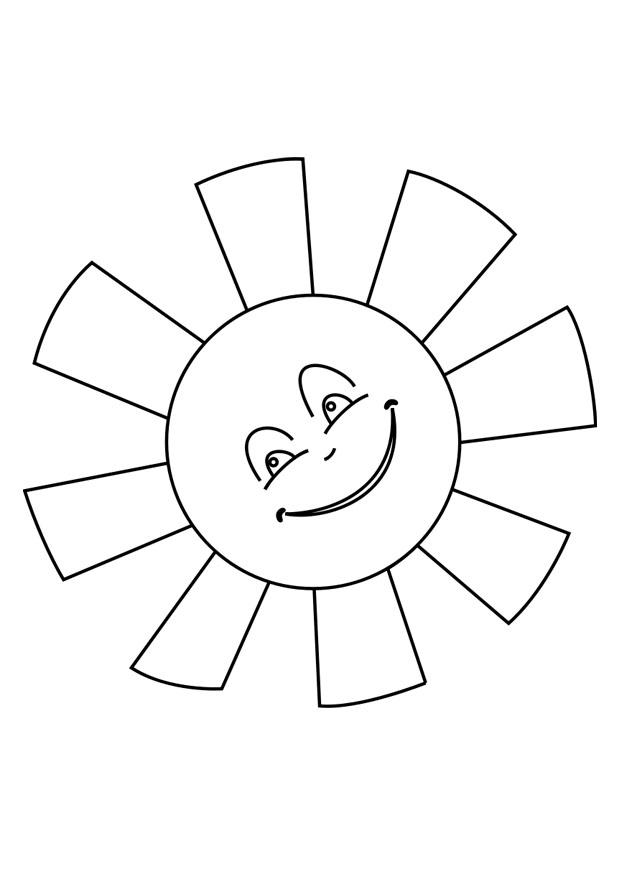 sun Coloring page sun