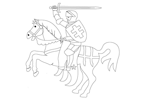 knight on horseback