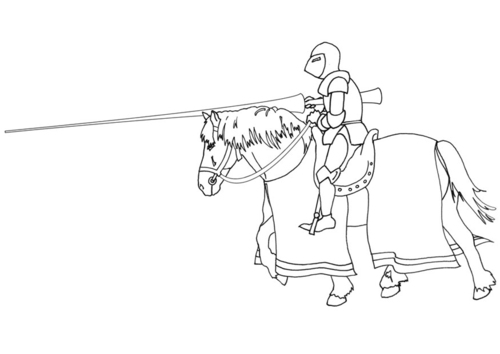 knight on horseback