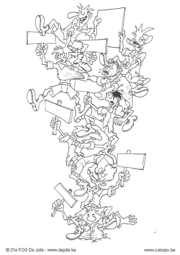 Coloring page leader´s tower