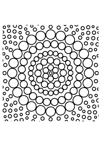 Coloring page mandala