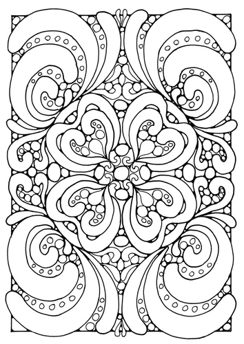 Coloring page mandala