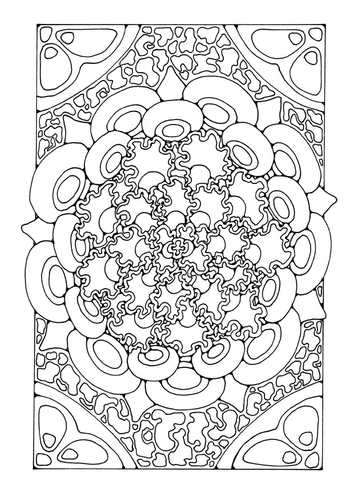 Coloring page mandala