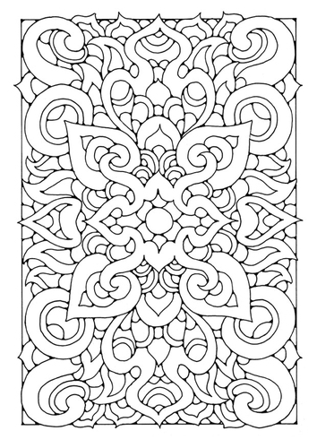 Coloring page mandala