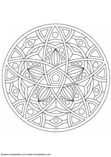 Coloring page mandala-1602e