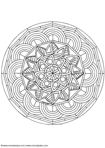 Coloring page mandala-1602o
