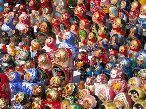 Matrioshka puppets