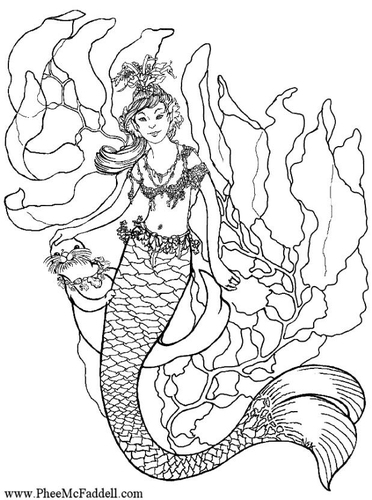 mermaid under water