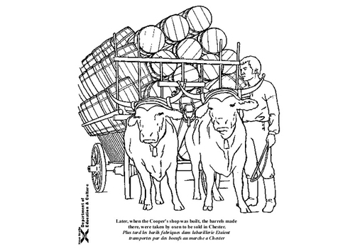 oxen with cart