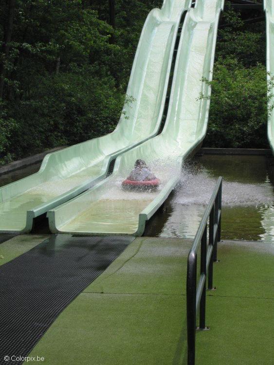 amusement park water slide