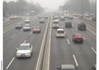 Photos highway smog, Peking