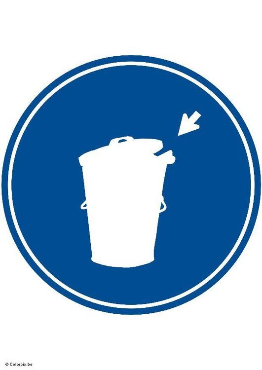 put your litter in the bin
