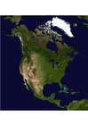 Photos satelite image North America