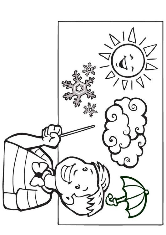 Coloring page WEATHER - img 7116.