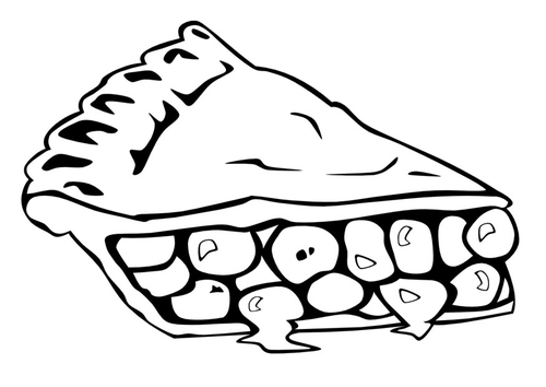 pizza slice coloring page. Coloring page pie slic