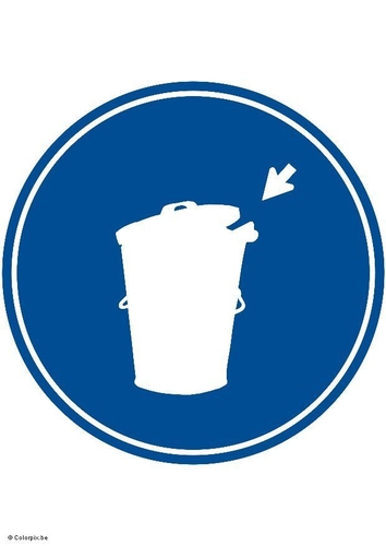 put your litter in the bin