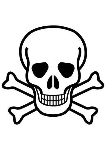 Coloring page skull