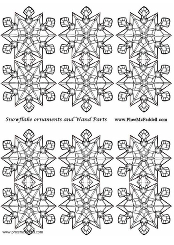 snowflake decoration small