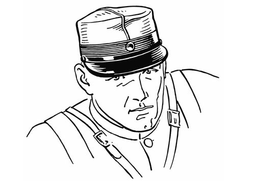 Soldier with cap