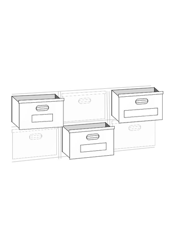 Coloring page storage boxes