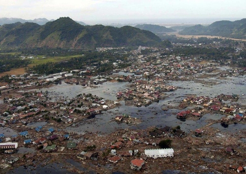 village after tsunami