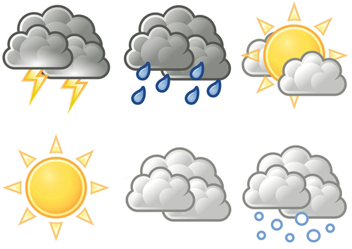 Weather Symbols from edupics