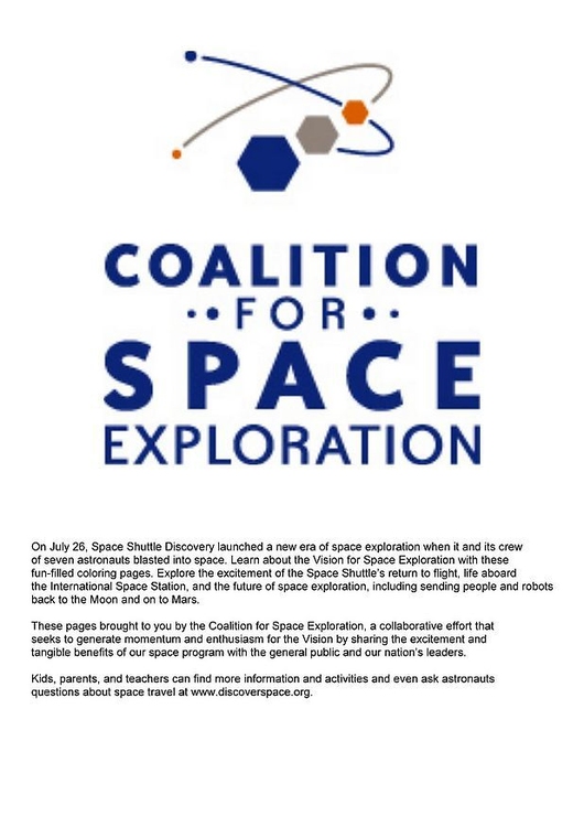 Coloring page 01 Coalition for space exploration