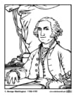 Coloring pages 01 George Washington