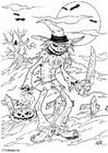 Coloring page 01 halloween creep