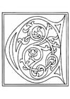 Coloring pages 01a. alphabet C