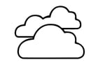 Coloring page 01a. cloudy