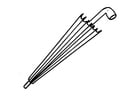 Coloring pages 01b. umbrella - closed